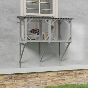 Cat Window Enclosure,Outdoor Cat Enclosure - Window Perch for Sunbathing, Napping, Overlooking - Hammock for Safely Enjoying Outdoor Sights