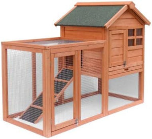 Chicken Run,Small Chicken Coop,Outdoor Chicken Coop Easily-Assembled Wooden Chicken coop