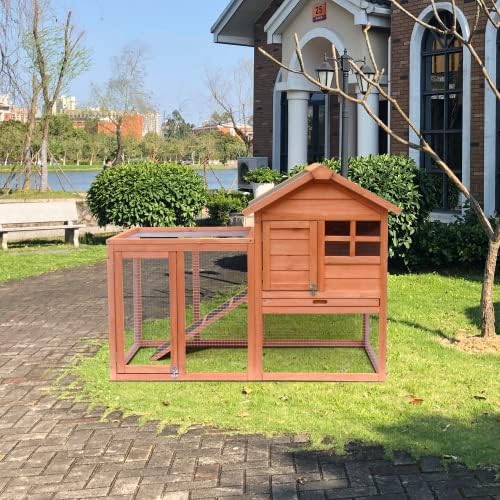 Chicken Run,Small Chicken Coop,Outdoor Chicken Coop Easily-Assembled Wooden Chicken coop