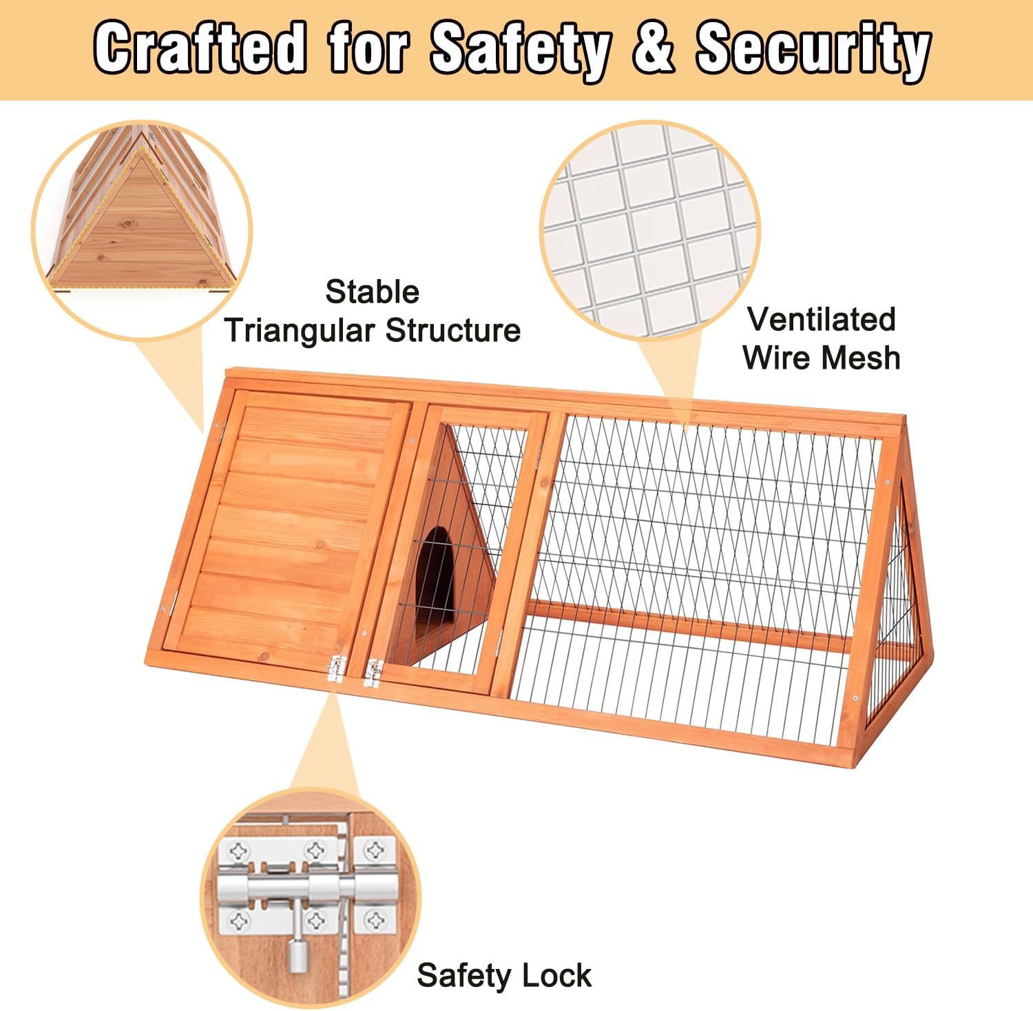 Small Chicken Coop Outdoor Wooden Poultry Hutch & Duck Coop, Quail Cages, Animal Pen